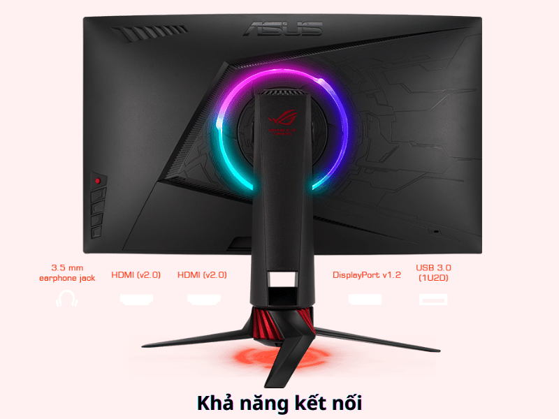M&agrave;n h&igrave;nh cong Asus ROG Strix XG27WQ 27 inch/ QHD/ VA/ 165Hz/ 1ms