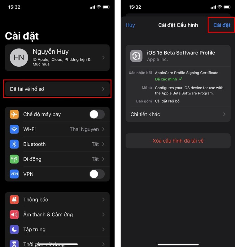 C&aacute;ch cập nhật ios 15.2 beta 3