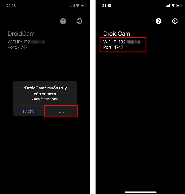 Cách kết nối camera với Webcame
