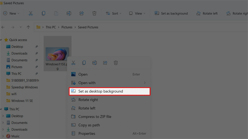 C&aacute;ch tải h&igrave;nh nền windows 11 se