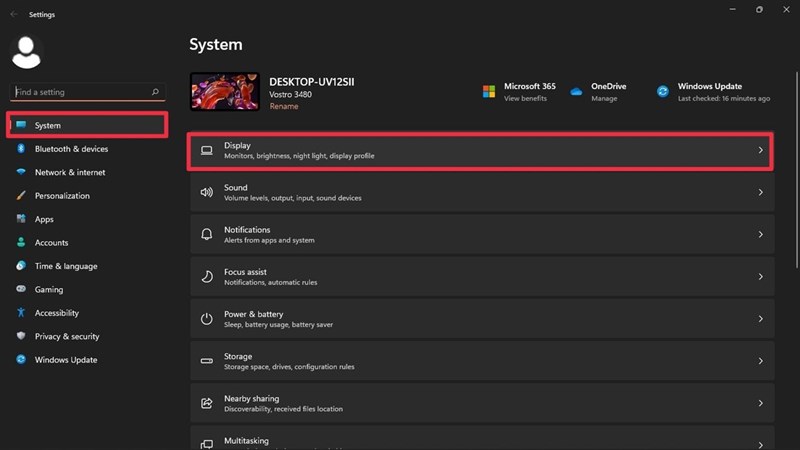 c&aacute;ch bật night light tr&ecirc;n windows 11