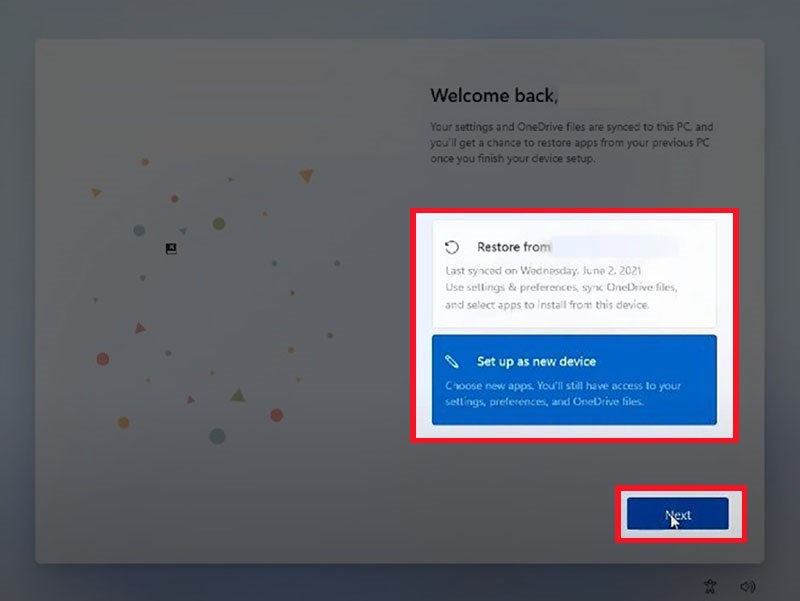 Chọn kh&ocirc;i phục data hoặc kh&ocirc;ng