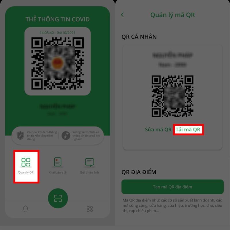 bước 2 c&aacute;ch tải m&atilde; qr pc code
