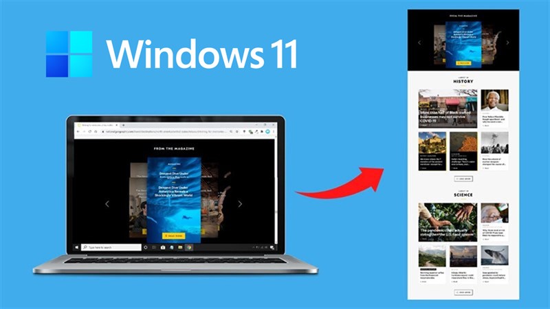 Cách chụp ảnh màn hình dài trên máy tính Windows 11