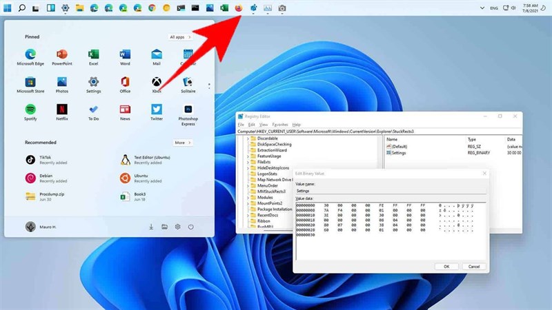 Hướng dẫn cách thay đổi vị trí của thanh Taskbar trên Windows 11