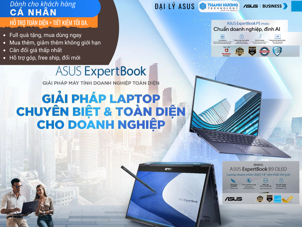 Ưu đãi khách hàng cá nhân khi mua ASUS SMB tại Thanh Hương Technology