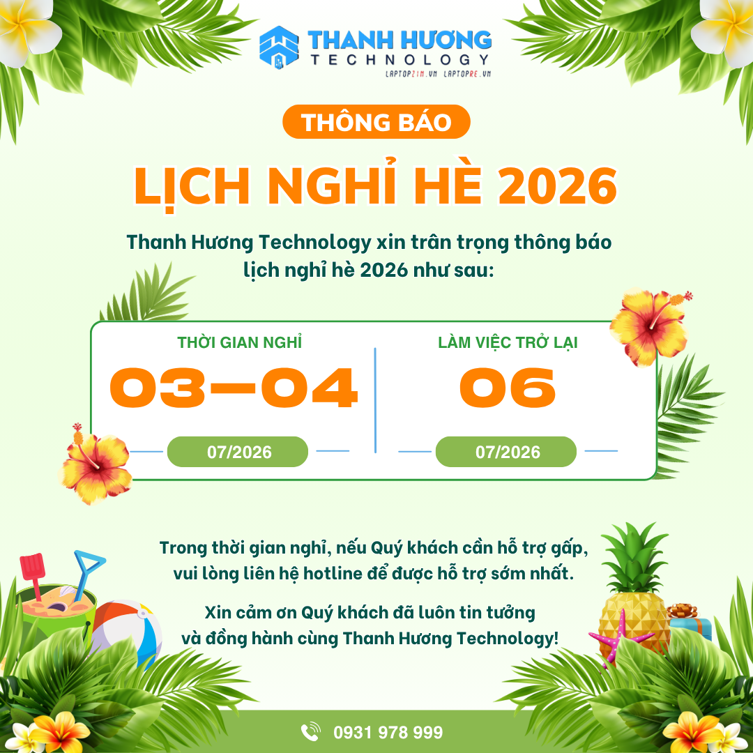 📢 THÔNG BÁO LỊCH NGHỈ HÈ 2026
