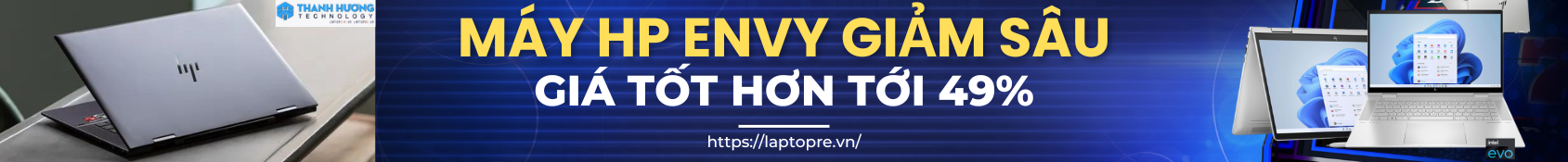 Banner Laptop HP Envy 15 Mới
