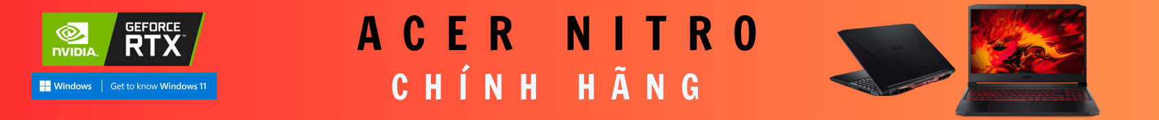Banner Laptop Acer Nitro Mới Nhập Khẩu