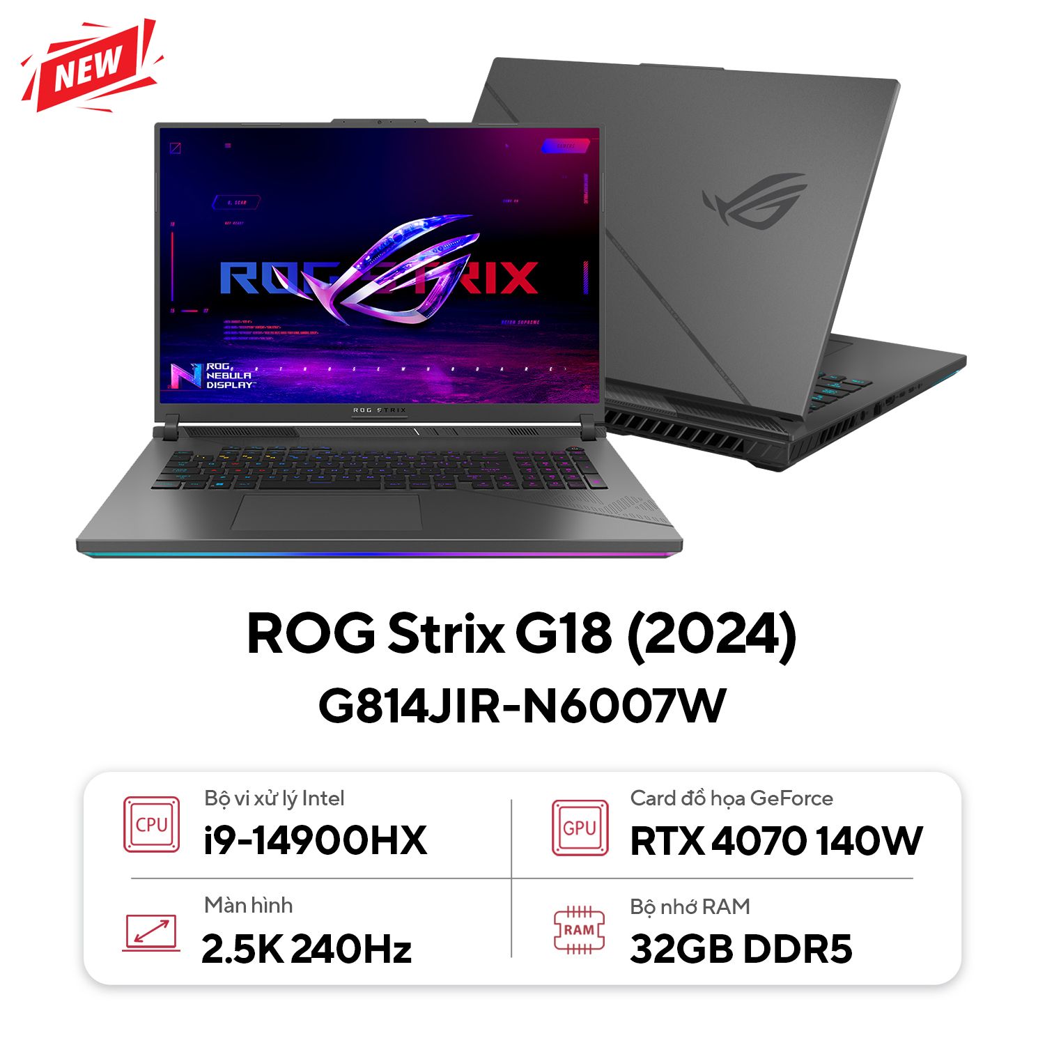 ASUS ROG Strix G18 G814JIR-N6007W