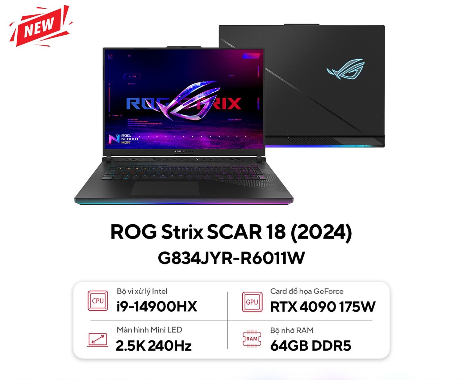 ASUS ROG Strix SCAR 18 G834JYR-R6011W