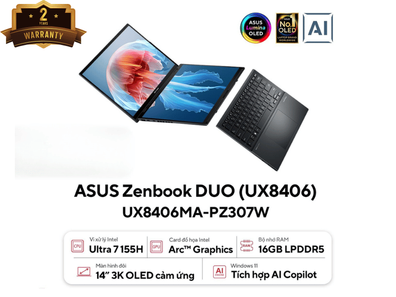 ASUS Zenbook Duo OLED UX8406MA-PZ307W