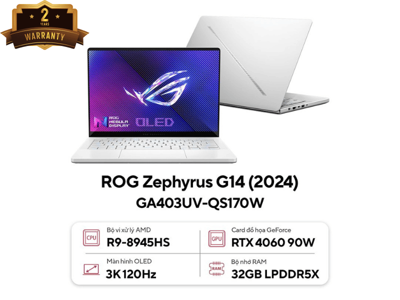 ASUS ROG Zephyrus G14 GA403UV-QS170W | Mới 100% chính hãng