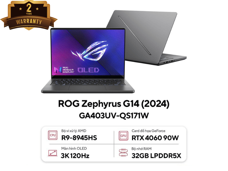 ASUS ROG Zephyrus G14 GA403UV-QS171W | Mới 100% chính hãng