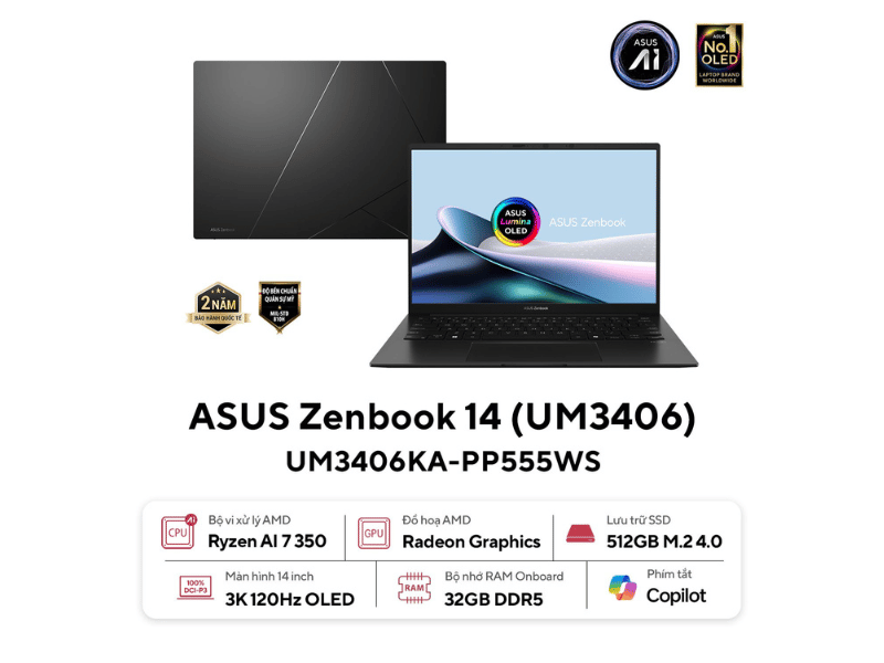 ASUS Zenbook 14 UM3406KA-PP555WS