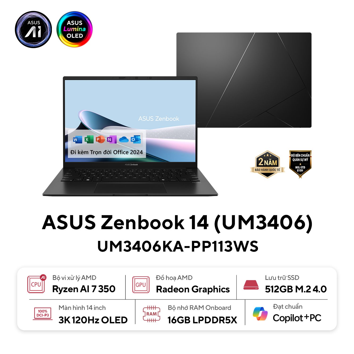 ASUS Zenbook 14 UM3406KA-PP113WS