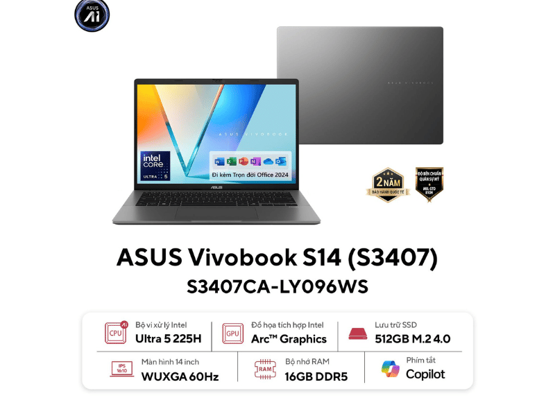 ASUS Vivobook S14 S3407CA-LY095WS