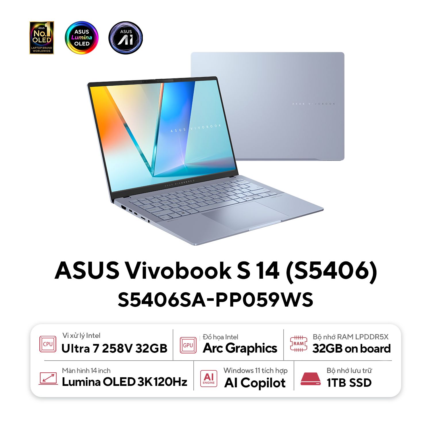ASUS Vivobook S 14 OLED S5406SA-PP059WS