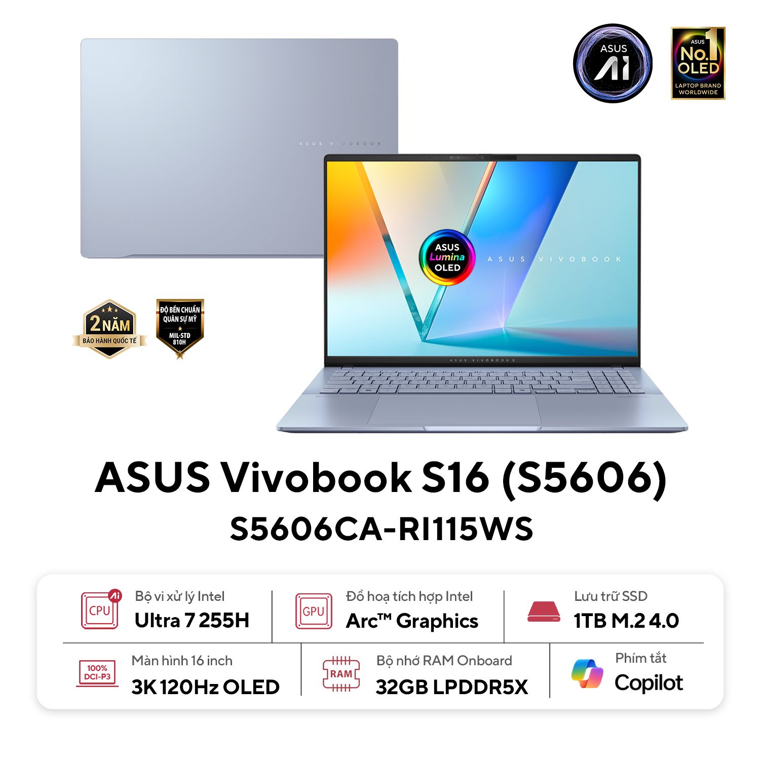 ASUS Vivobook S16 OLED S5606CA-RI115WS