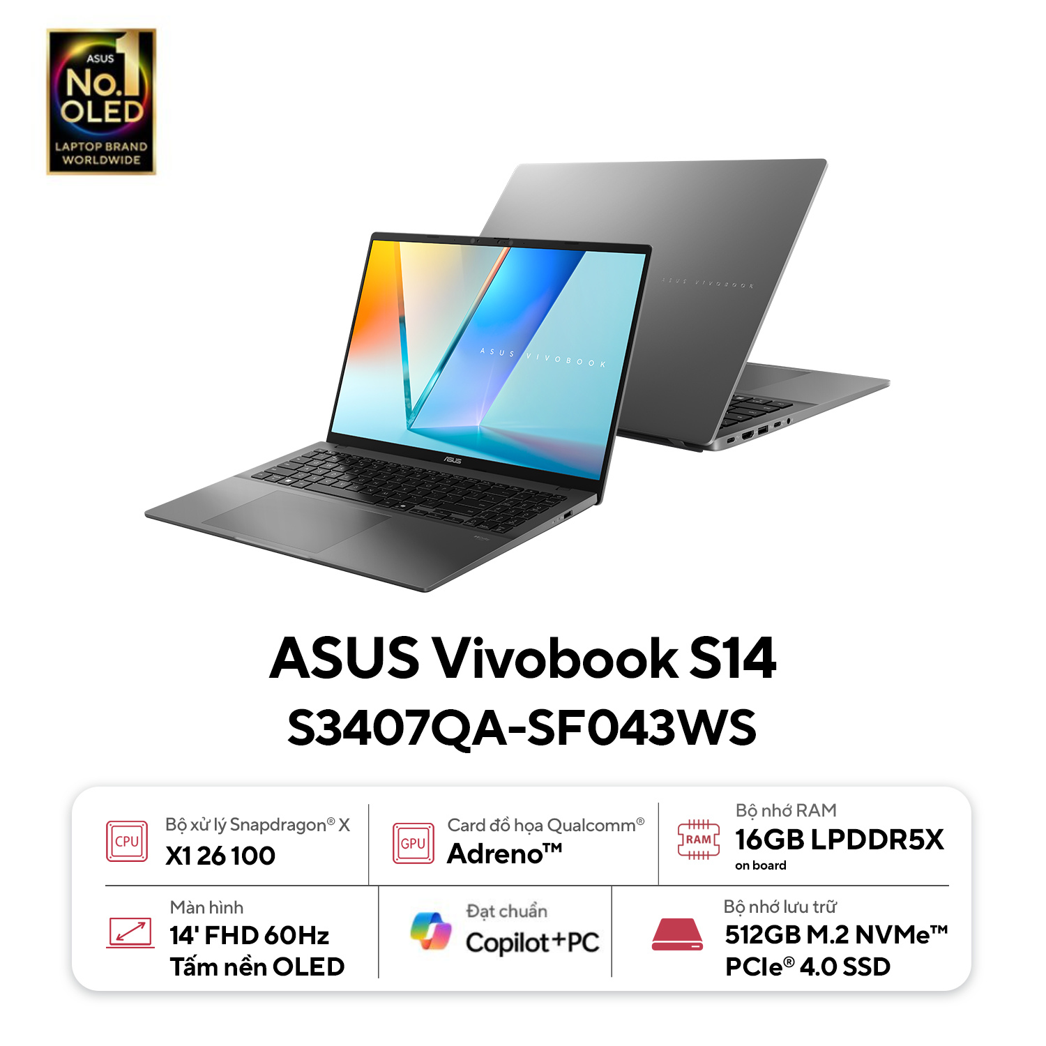 ASUS Vivobook S14 S3407QA-SF043WS