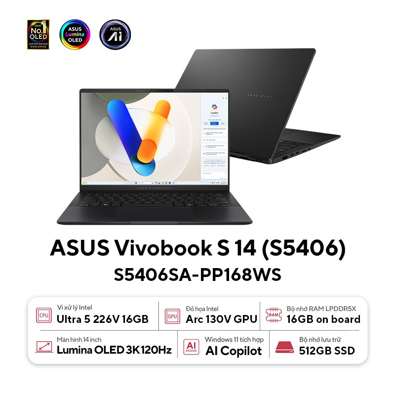 ASUS Vivobook S 14 OLED S5406SA-PP168WS