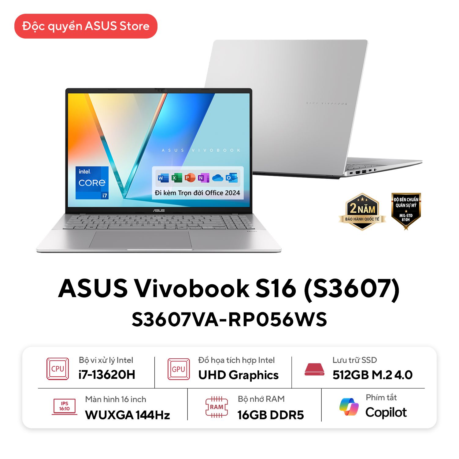 ASUS Vivobook S16 S3607VA-RP056WS
