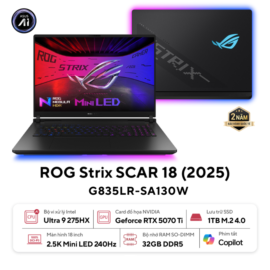 ASUS ROG Strix SCAR 18 G835LR-SA130W (2025)