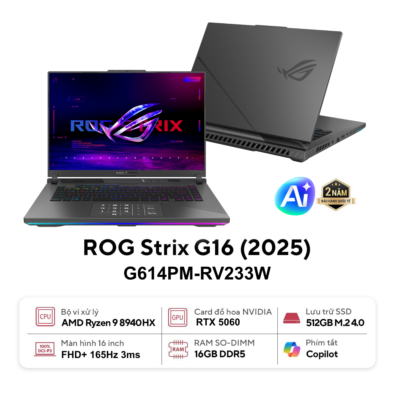 ASUS ROG Strix G16 G614PM-RV233W