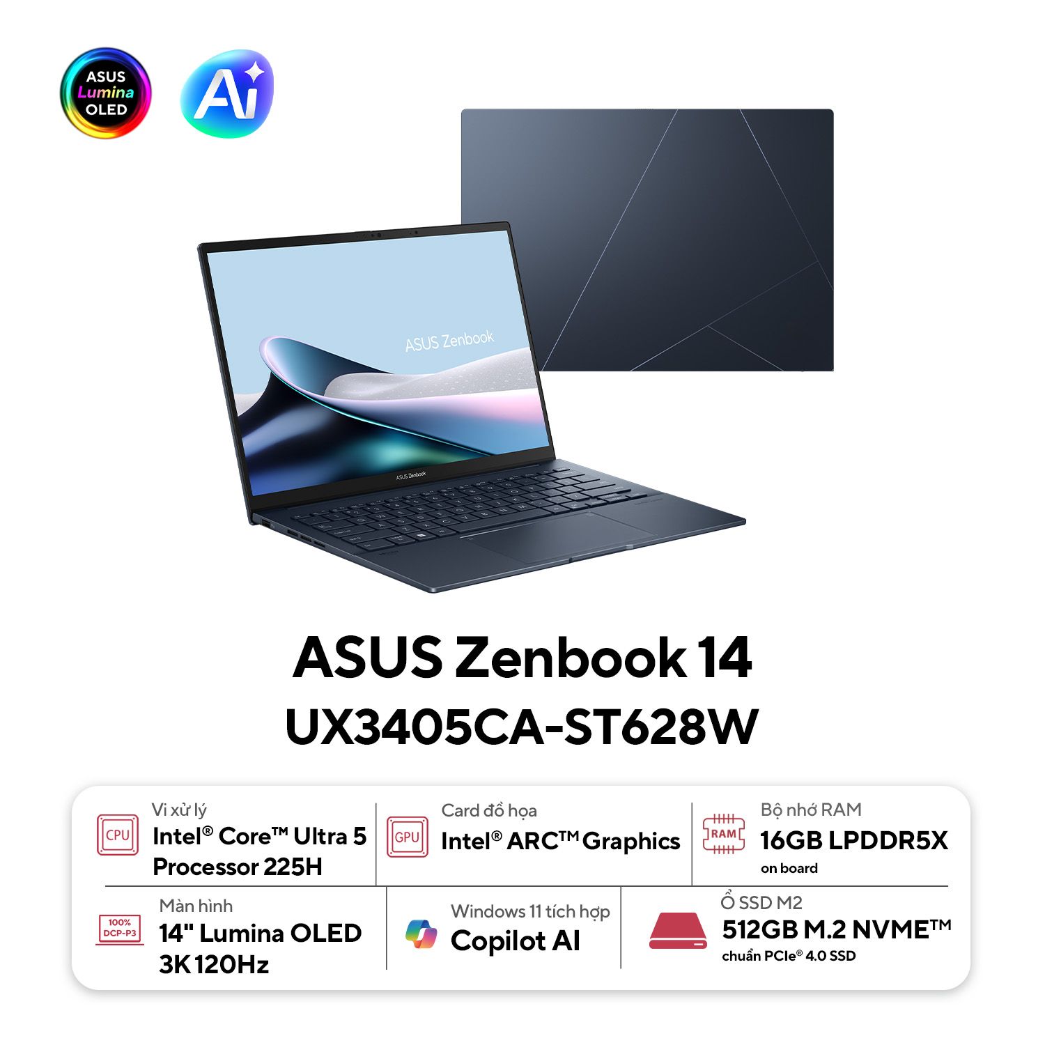 ASUS Zenbook 14 OLED UX3405CA-ST628W
