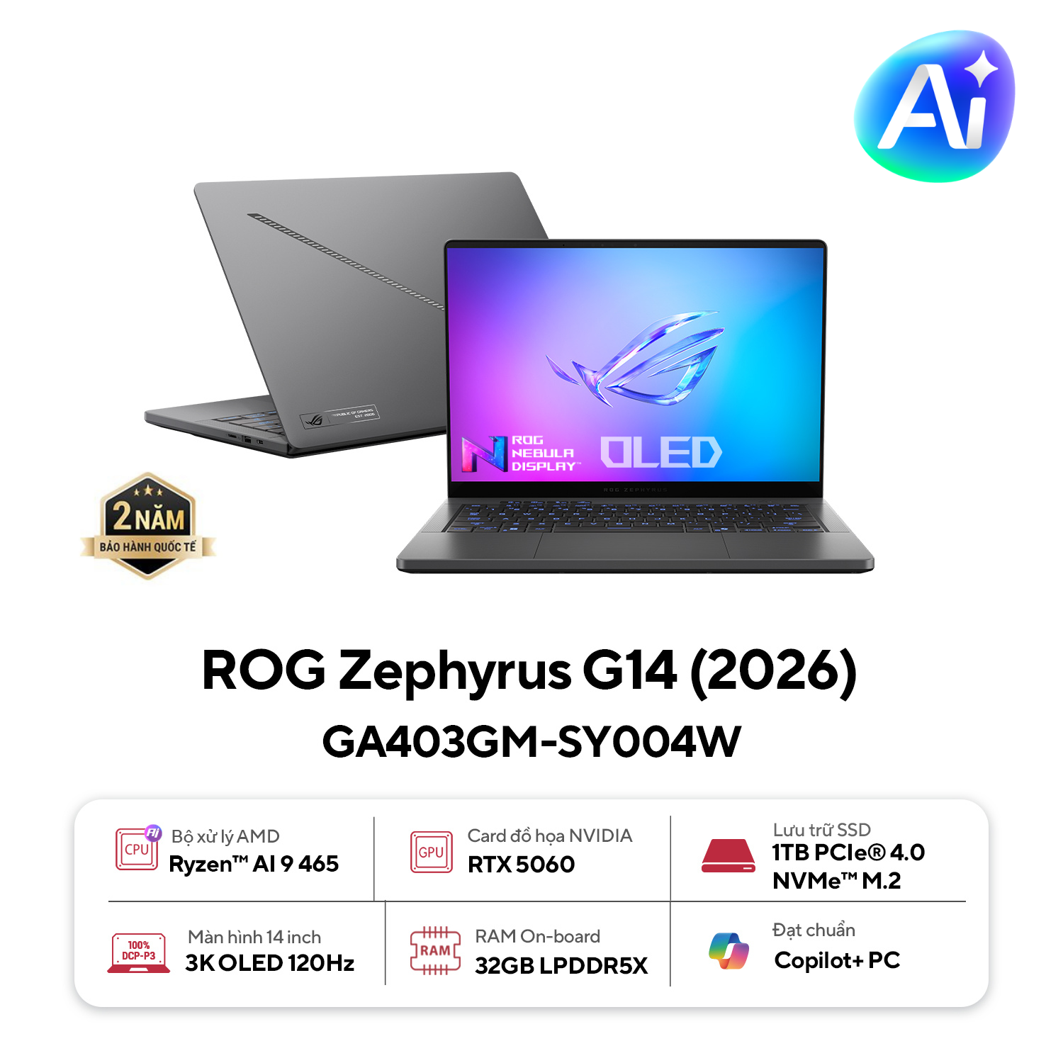 Laptop ASUS ROG Zephyrus G14 GA403GM-SY004W