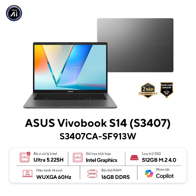 ASUS Vivobook S14 S3407CA-SF913W
