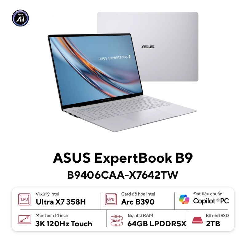 Laptop ASUS Expertbook Ultra B9406CAA-X7642TW