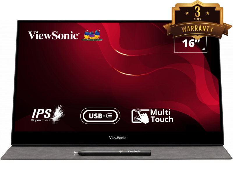 Màn hình cảm ứng di động Viewsonic TD1655/ 15.6 inch/ FHD/ IPS/ USB TypeC