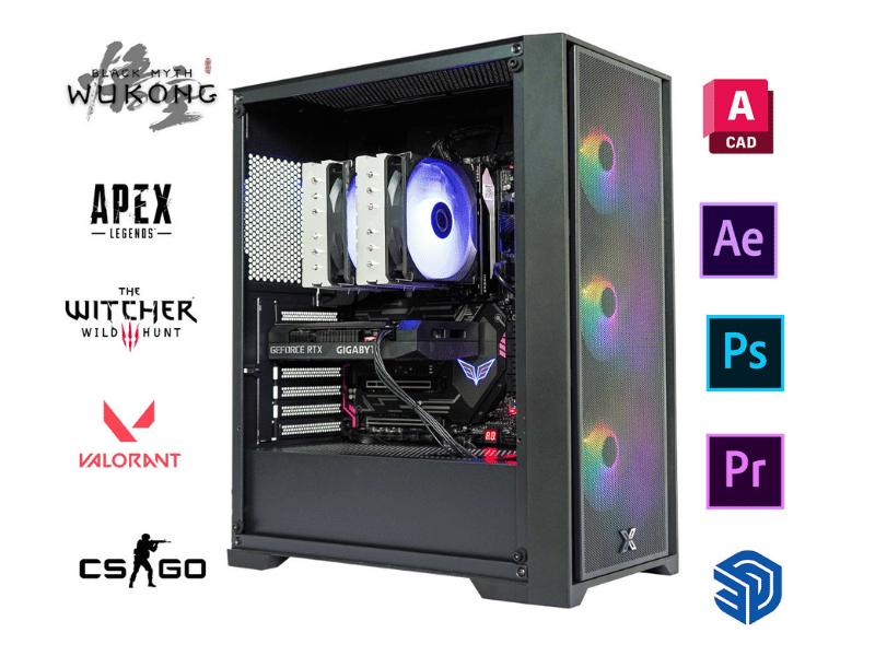 THPC RYZEN 7 7800X3D | 32G DDR5 | NVIDIA RTX 5060 Ti 16G